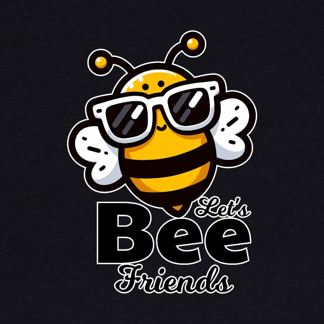 Cute Bee - Let's Be Friends by Muslimory